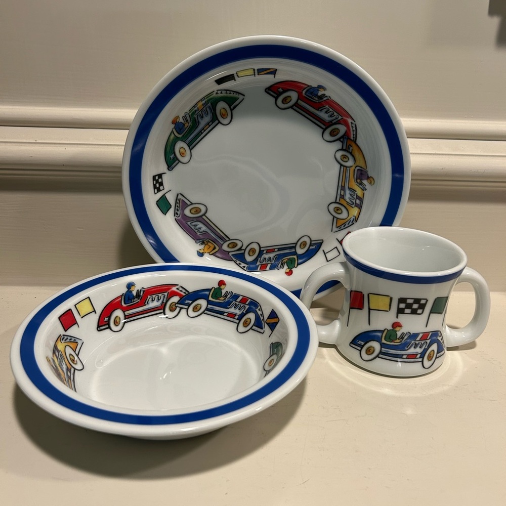 Tiffany & Co Race Cars Children’s Dining Set